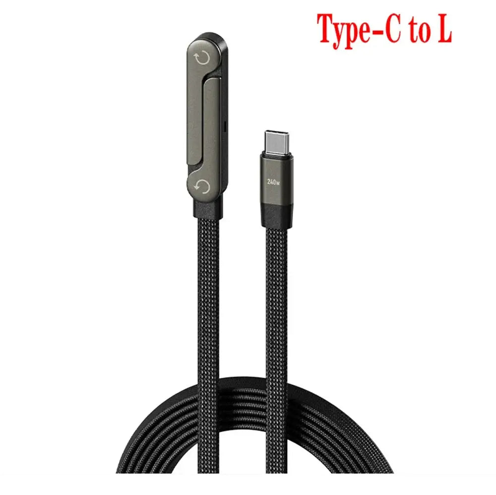 240W Fast Charging Foldable Phone Holder Data Cable Fast Charging Cable Phone Tablet Foldable Holder 2-in-1 Ai-TechWorld 