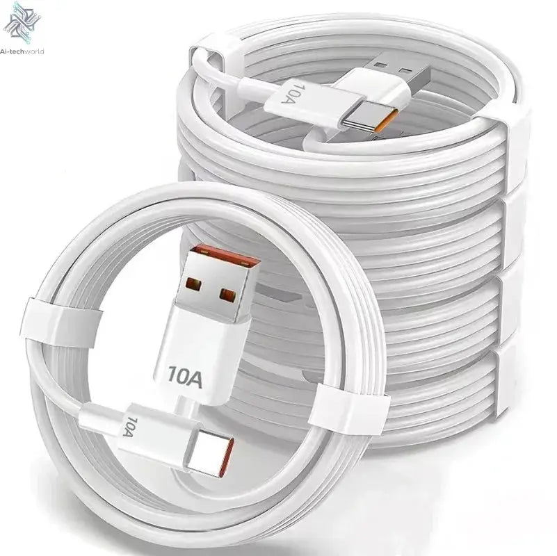 240W QC3.0 PD 5 Ports GaN Fast Charger US/EU Plug Phone Charging Head Adapter with LED Light for iPhone Samsung Huawei Xiaomi Ai-TechWorld 