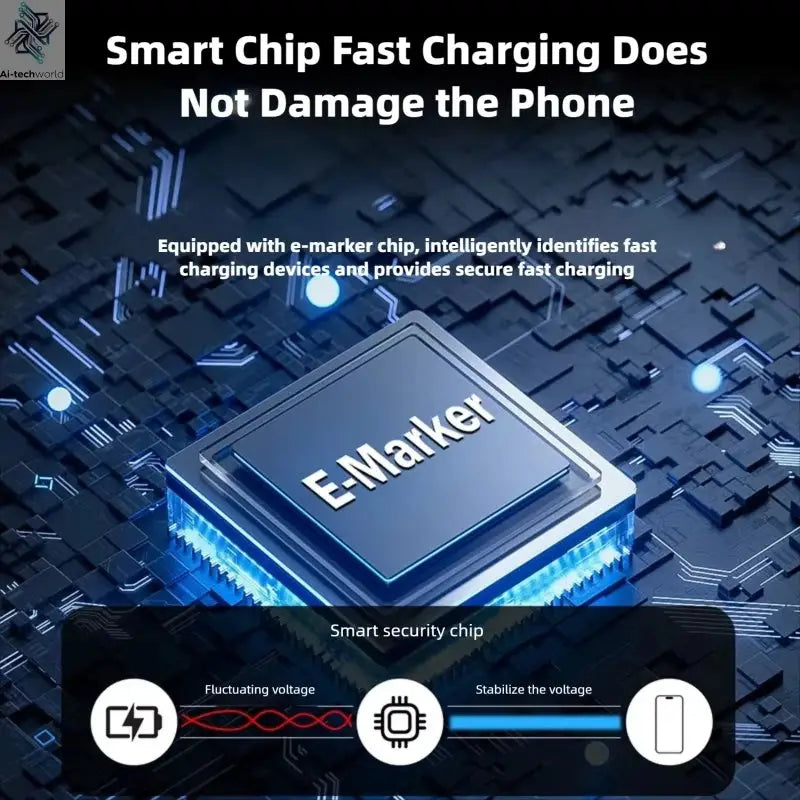 240W Type-C to Type-C Fast Charging Data Cable for iPhone 15 16 17 pro max Samsung Huawei Xiaomi OPPO Phone - Ai-TechWorld