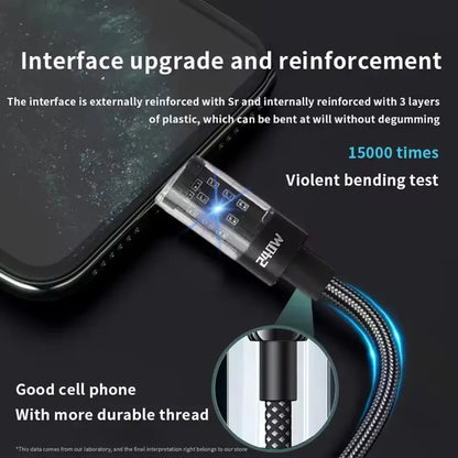 240W USB Type C Super Fast Charging Cable For iPhone Samsung Huawei Xiaomi LED Digital Display Nylon USB C Charger Data Cord Ai-TechWorld 