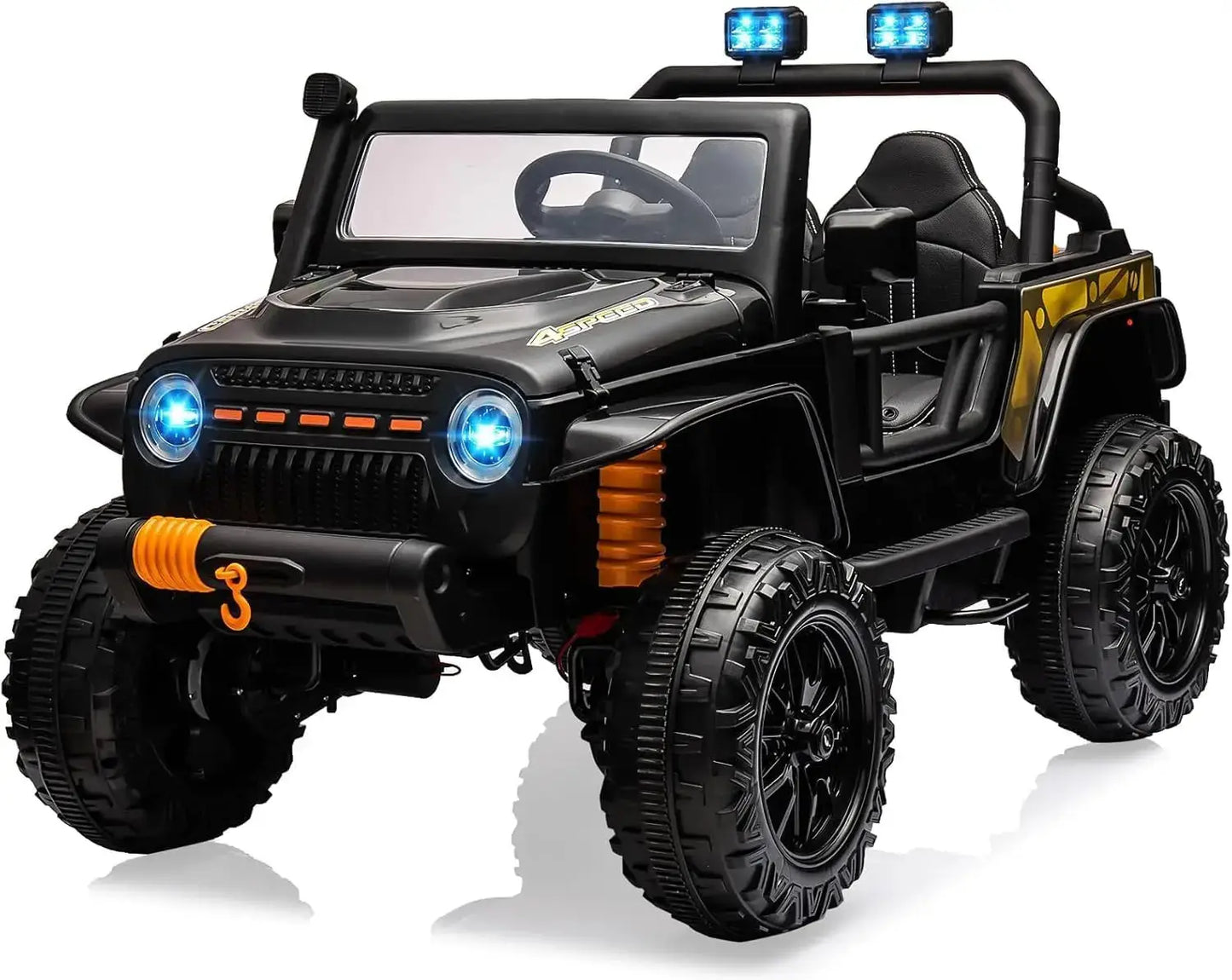 24V 2 Seater Ride On Car for Kids Electric Truck with Remote Control Ride on Truck w/ 4-Wheeler Suspension 4WD Battery Powered Ai-TechWorld 