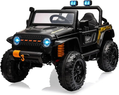 24V 2 Seater Ride On Car for Kids Electric Truck with Remote Control Ride on Truck w/ 4-Wheeler Suspension 4WD Battery Powered Ai-TechWorld 