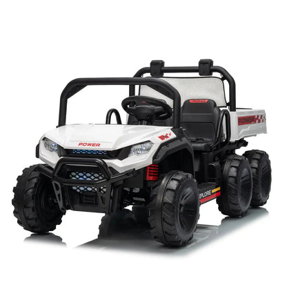 24V 4WD All-Terrain Kids Ride On Dump Truck Parental Remote Control 3 Speeds 2-Seater Off-Road Toy Car For Boys Girls - Ai-TechWorld