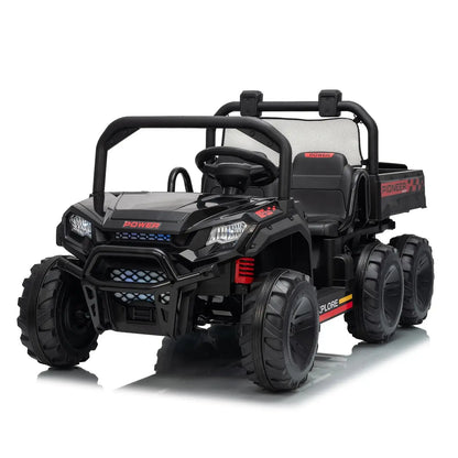 24V 4WD All-Terrain Kids Ride On Dump Truck Parental Remote Control 3 Speeds 2-Seater Off-Road Toy Car For Boys Girls - Ai-TechWorld
