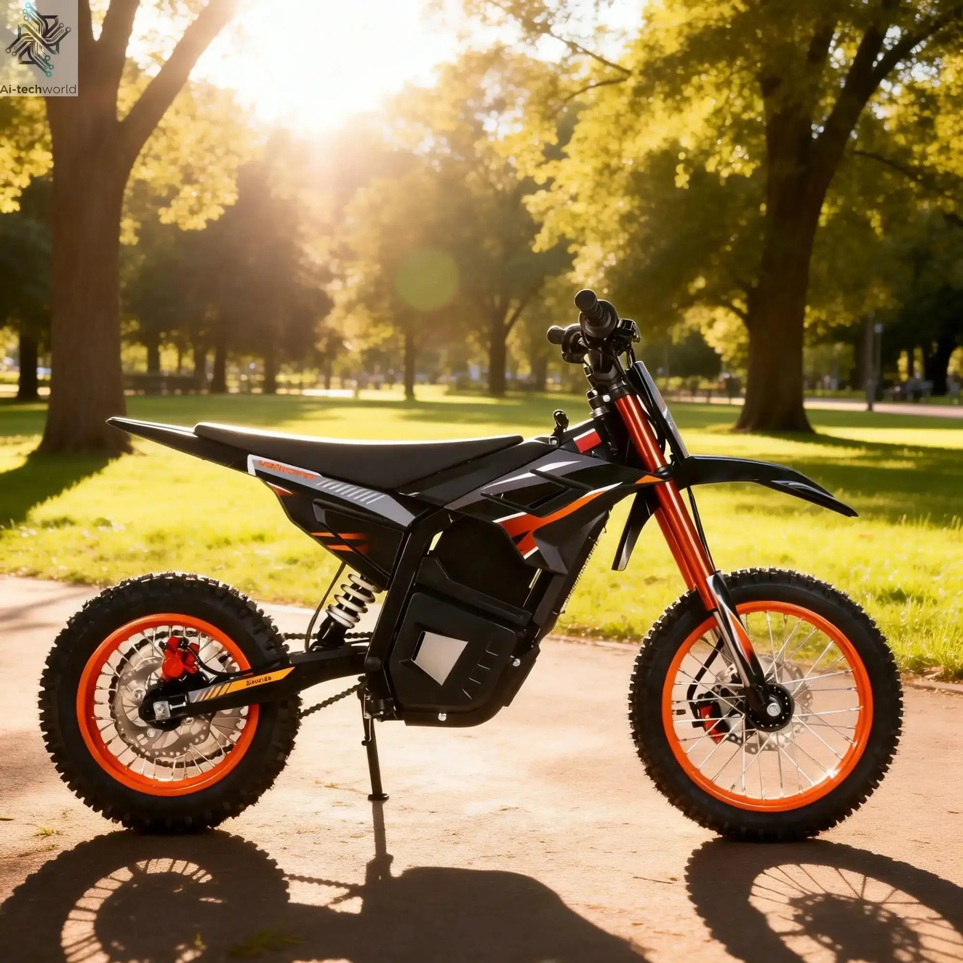 2600W Adult /Teen Electric MINI Dirt Bike, 31MPH Top Speed, 35 Mile Range, 48V 20Ah Battery, 14"/12"Tires, Dual Hydraulic Brakes Ai-TechWorld 