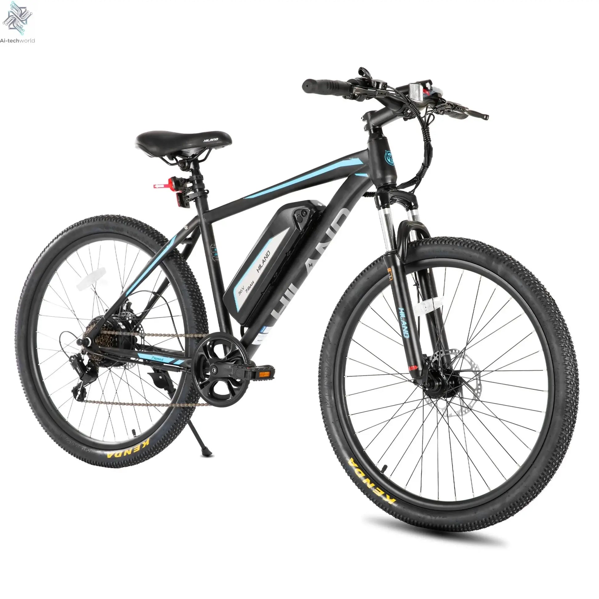 26" Electric Mountain Bike – 500W Motor, Removable Battery, 20 MPH, 7 - Speed - Ai - TechWorld