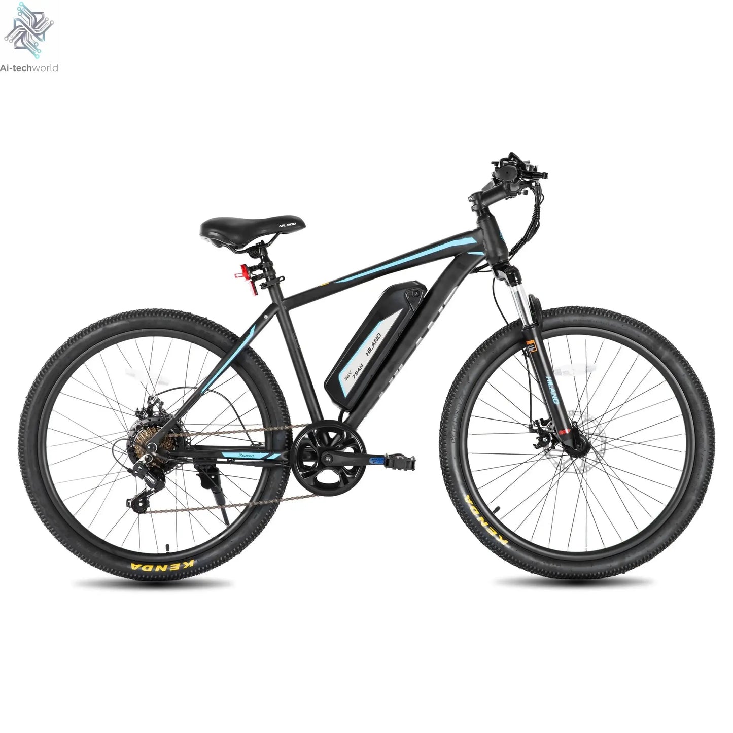 26" Electric Mountain Bike – 500W Motor, Removable Battery, 20 MPH, 7 - Speed - Ai - TechWorld