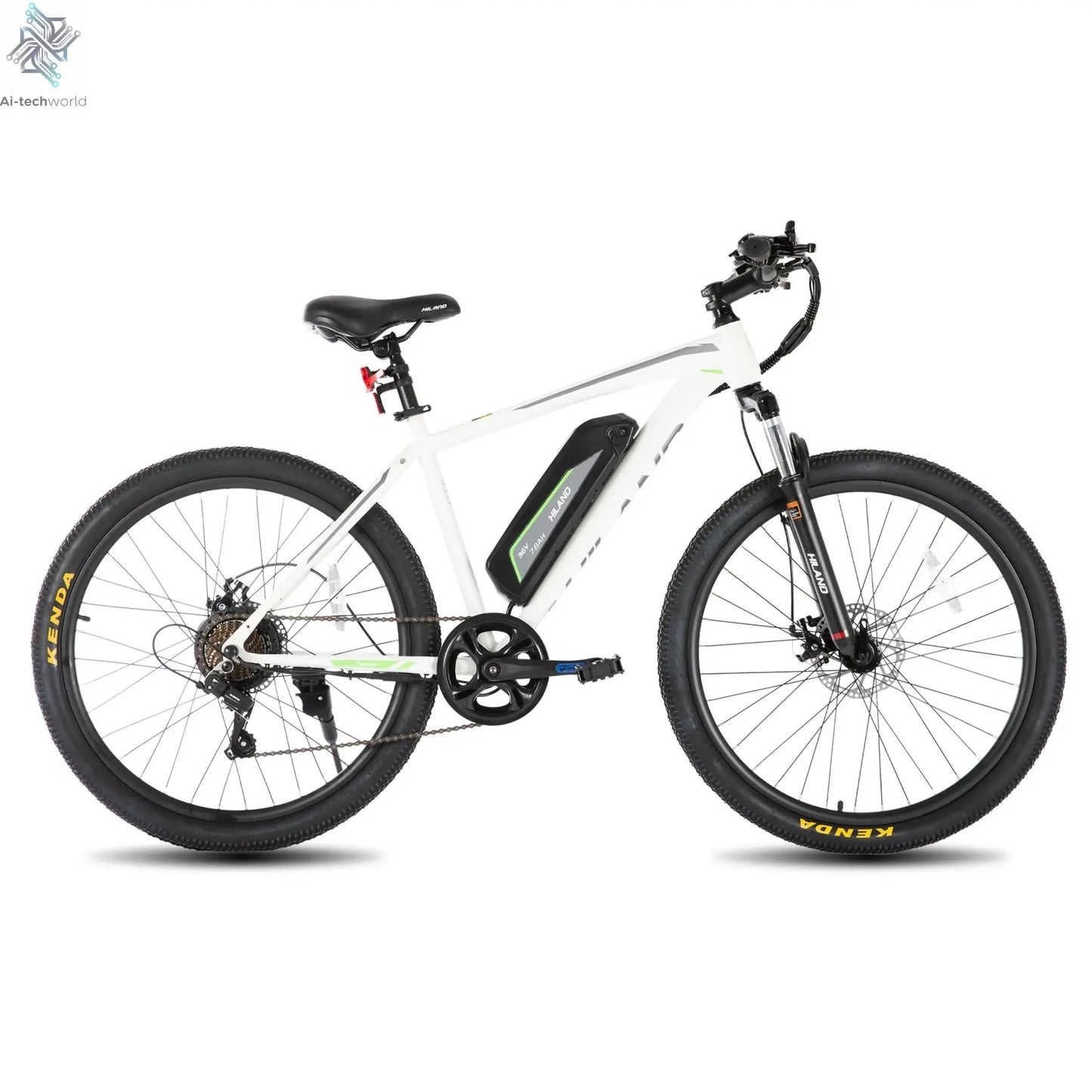 26" Electric Mountain Bike – 500W Motor, Removable Battery, 20 MPH, 7 - Speed - Ai - TechWorld