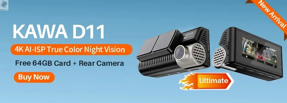 2K KAWA MINI 3 Pro Cameras for Car DVR Tiny Dash Cam 24 Parking Auto Video Recorder WiFi APP Voice Control Car dashcam Ai-TechWorld 