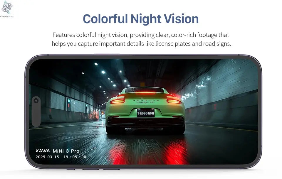 2K KAWA MINI 3 Pro Cameras for Car DVR Tiny Dash Cam 24 Parking Auto Video Recorder WiFi APP Voice Control Car dashcam Ai-TechWorld 