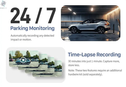 2K KAWA MINI 3 Pro Cameras for Car DVR Tiny Dash Cam 24 Parking Auto Video Recorder WiFi APP Voice Control Car dashcam Ai-TechWorld 