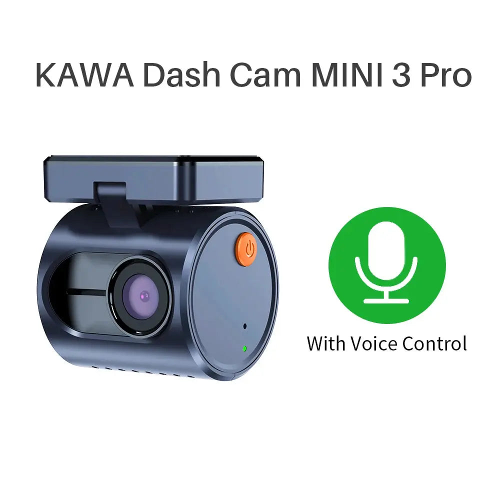 2K KAWA MINI 3 Pro Cameras for Car DVR Tiny Dash Cam 24 Parking Auto Video Recorder WiFi APP Voice Control Car dashcam Ai-TechWorld 
