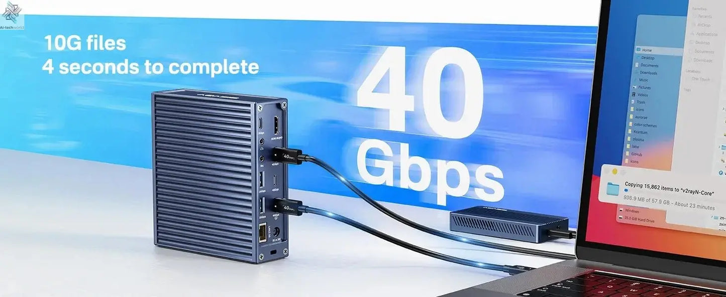 2K Video Smart Doorbell with Night Vision | Hi-Tech 21-in-1 Dock & USB-C Hub Ai-TechWorld