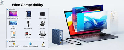 2K Video Smart Doorbell with Night Vision | Hi-Tech 21-in-1 Dock & USB-C Hub Ai-TechWorld