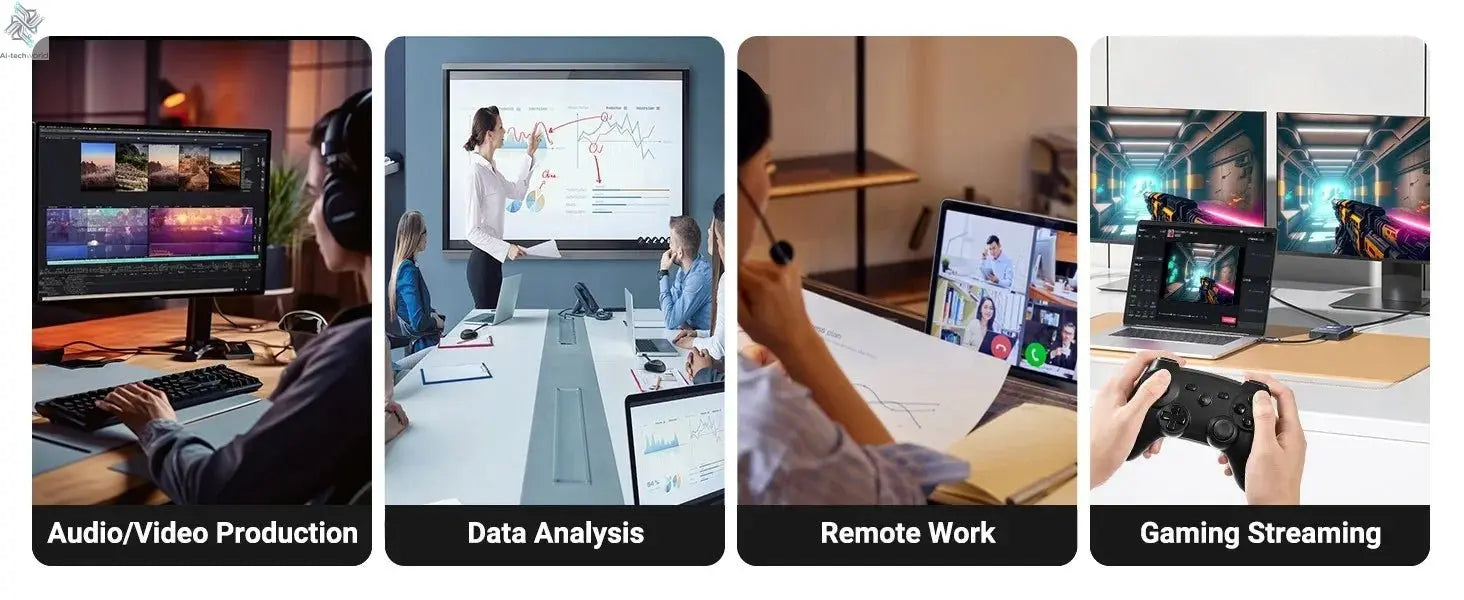 2K Video Smart Doorbell with Night Vision | Hi-Tech 21-in-1 Dock & USB-C Hub Ai-TechWorld