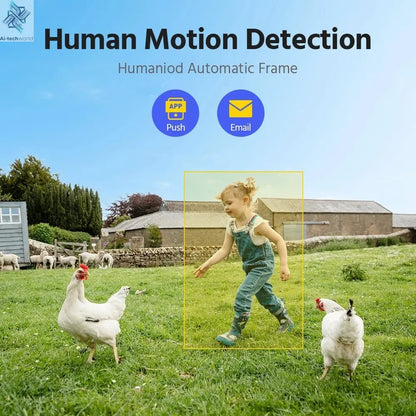 2K Wireless Home Security Camera System – Solar Power, PIR Motion Detection, 2 - Way Audio - Ai - TechWorld