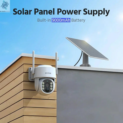 2K Wireless Home Security Camera System – Solar Power, PIR Motion Detection, 2 - Way Audio - Ai - TechWorld