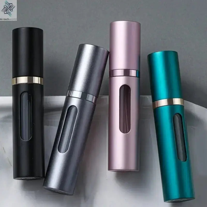 2PCS 5/10ml Bottom-Filling Pump Perfume Refillable Spray Bottle Mini Portable Empty Cosmetic Containers Atomizer Bottle Travel Ai-TechWorld 