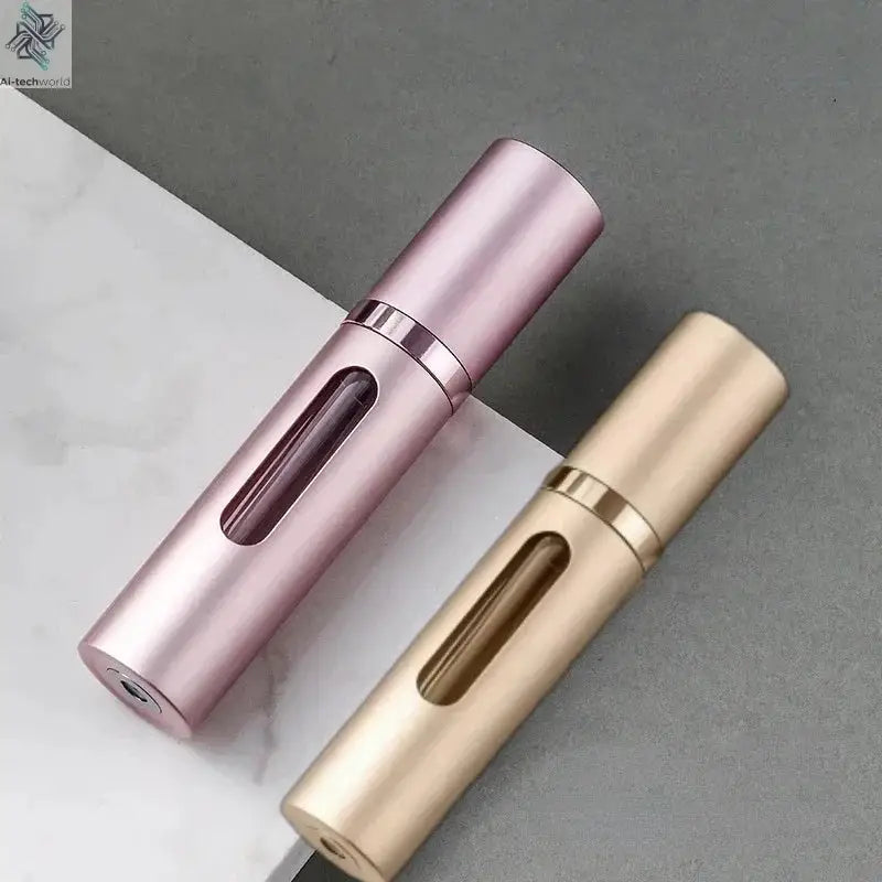 2PCS 5/10ml Bottom-Filling Pump Perfume Refillable Spray Bottle Mini Portable Empty Cosmetic Containers Atomizer Bottle Travel Ai-TechWorld 