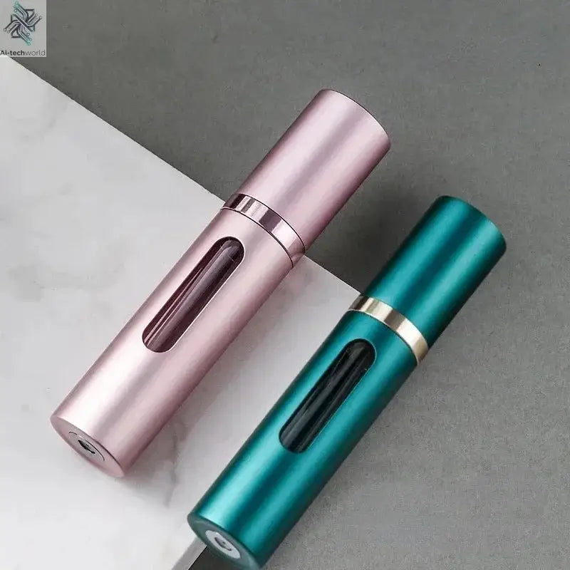 2PCS 5/10ml Bottom-Filling Pump Perfume Refillable Spray Bottle Mini Portable Empty Cosmetic Containers Atomizer Bottle Travel Ai-TechWorld 