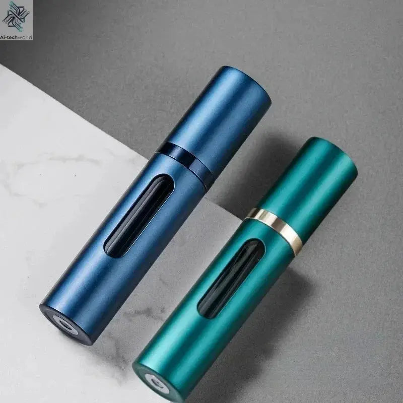 2PCS 5/10ml Bottom-Filling Pump Perfume Refillable Spray Bottle Mini Portable Empty Cosmetic Containers Atomizer Bottle Travel Ai-TechWorld 