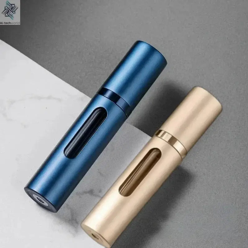 2PCS 5/10ml Bottom-Filling Pump Perfume Refillable Spray Bottle Mini Portable Empty Cosmetic Containers Atomizer Bottle Travel Ai-TechWorld 