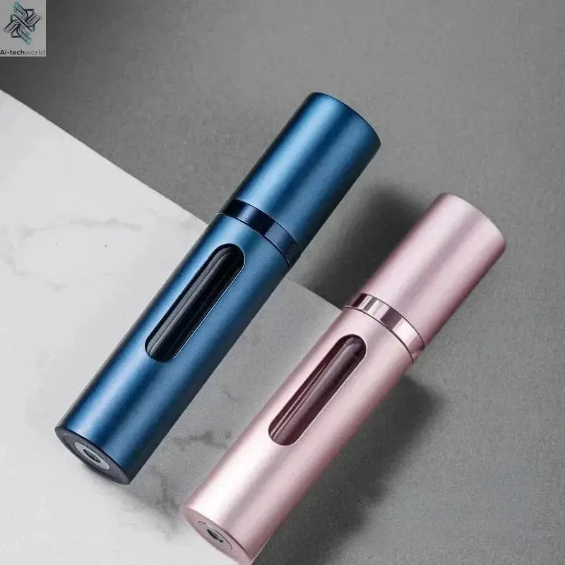 2PCS 5/10ml Bottom-Filling Pump Perfume Refillable Spray Bottle Mini Portable Empty Cosmetic Containers Atomizer Bottle Travel Ai-TechWorld 
