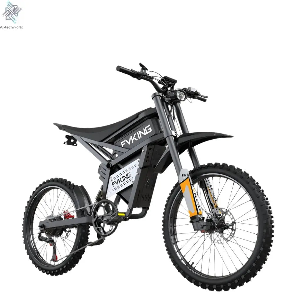 2V Off - Road Electric Motorcycle Bike, 60KM/H Peak Speed, Dual Battery System - Ai - TechWorld