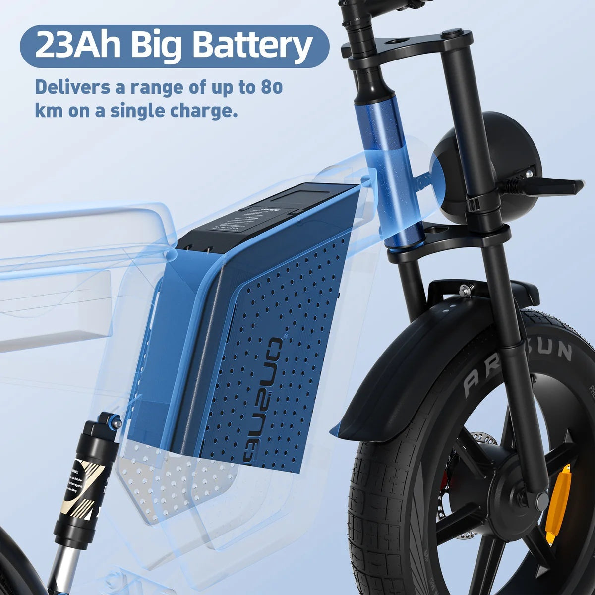 JANSNO X60 20" Fat Tires Electric Bikes 750W*2 Dual Motor 48V 23Ah Battery Ai-TechWorld 