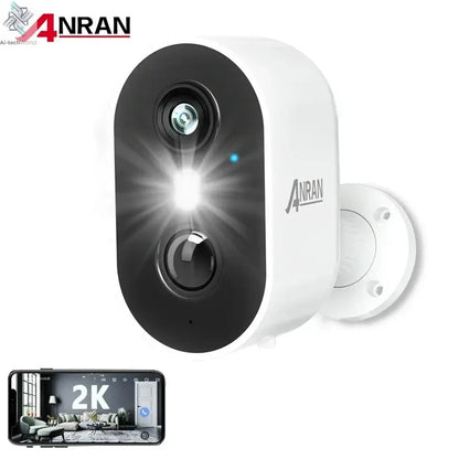 2k Battery - Powered Security Surveillance Cam - Motion Detection, Two - Way Audio, Works with Alexa - Ai - TechWorld