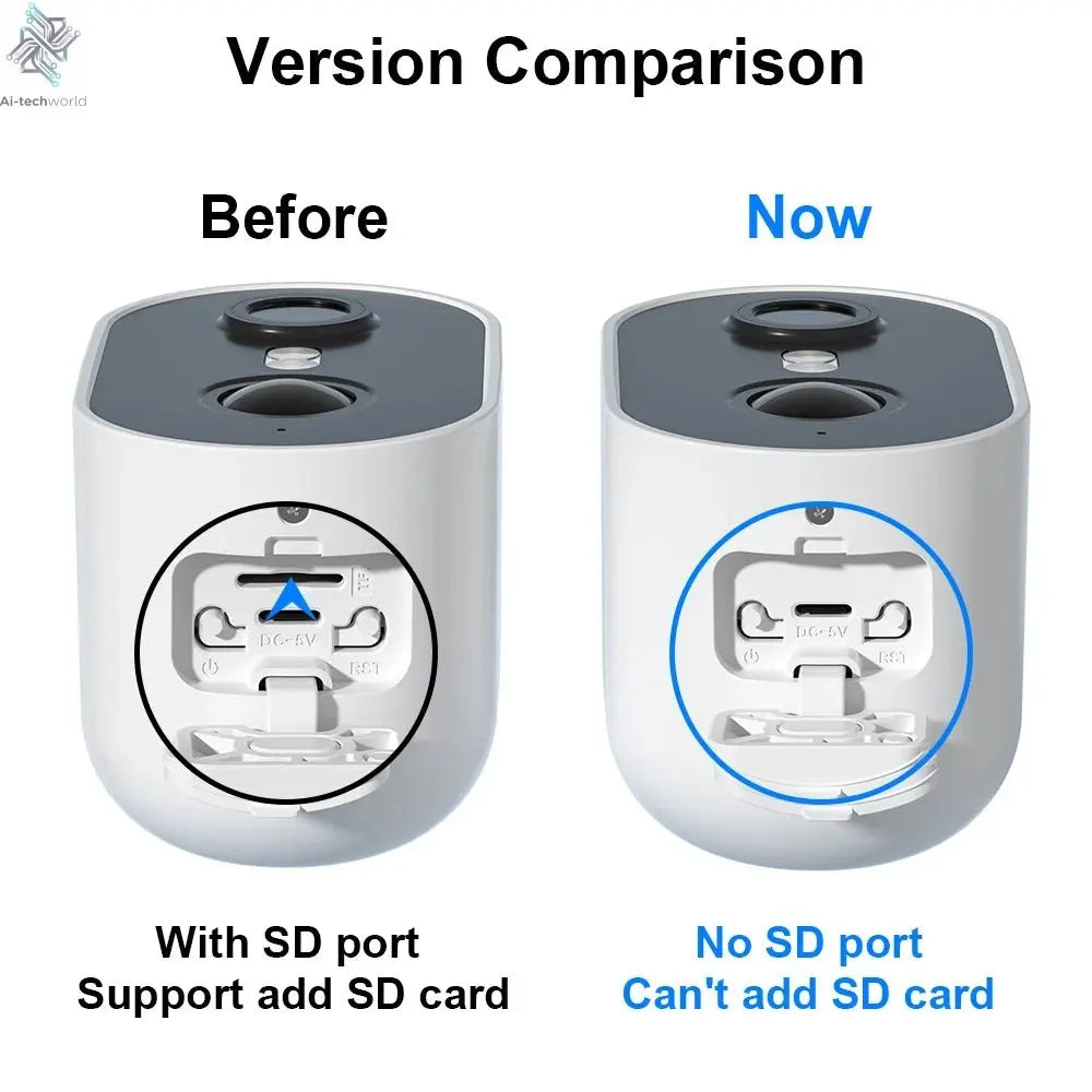 2k Battery - Powered Security Surveillance Cam - Motion Detection, Two - Way Audio, Works with Alexa - Ai - TechWorld