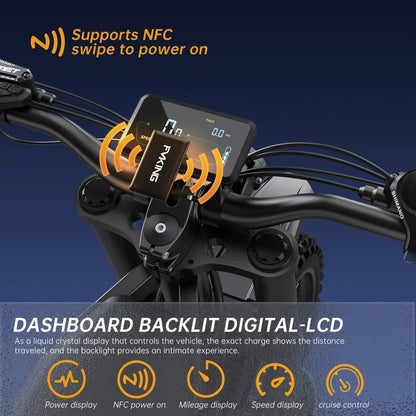2V Off - Road Electric Motorcycle Bike, 60KM/H Peak Speed, Dual Battery System - Ai - TechWorld