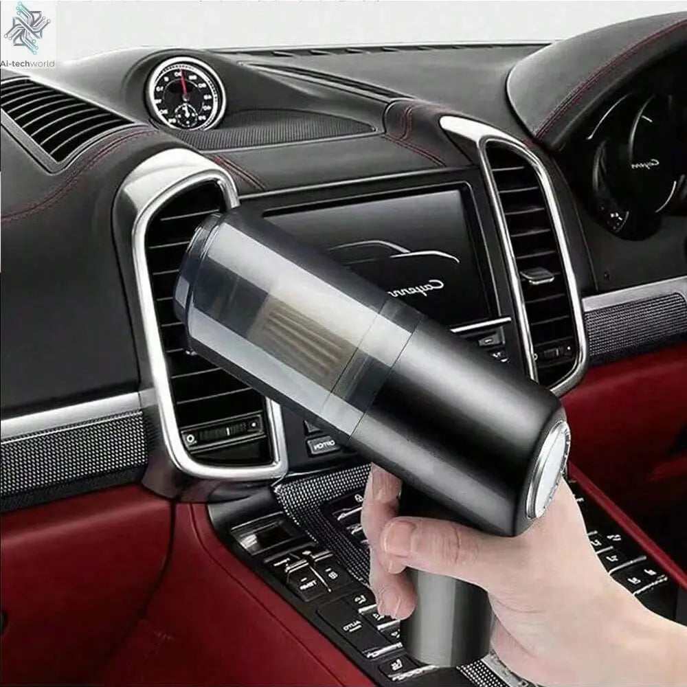 3 In 1 Integrated Suction And Blowing Vacuum Combination Vacuum Cleaner USB Charging Small Car Household Vacuum Cleaner Ai-TechWorld 