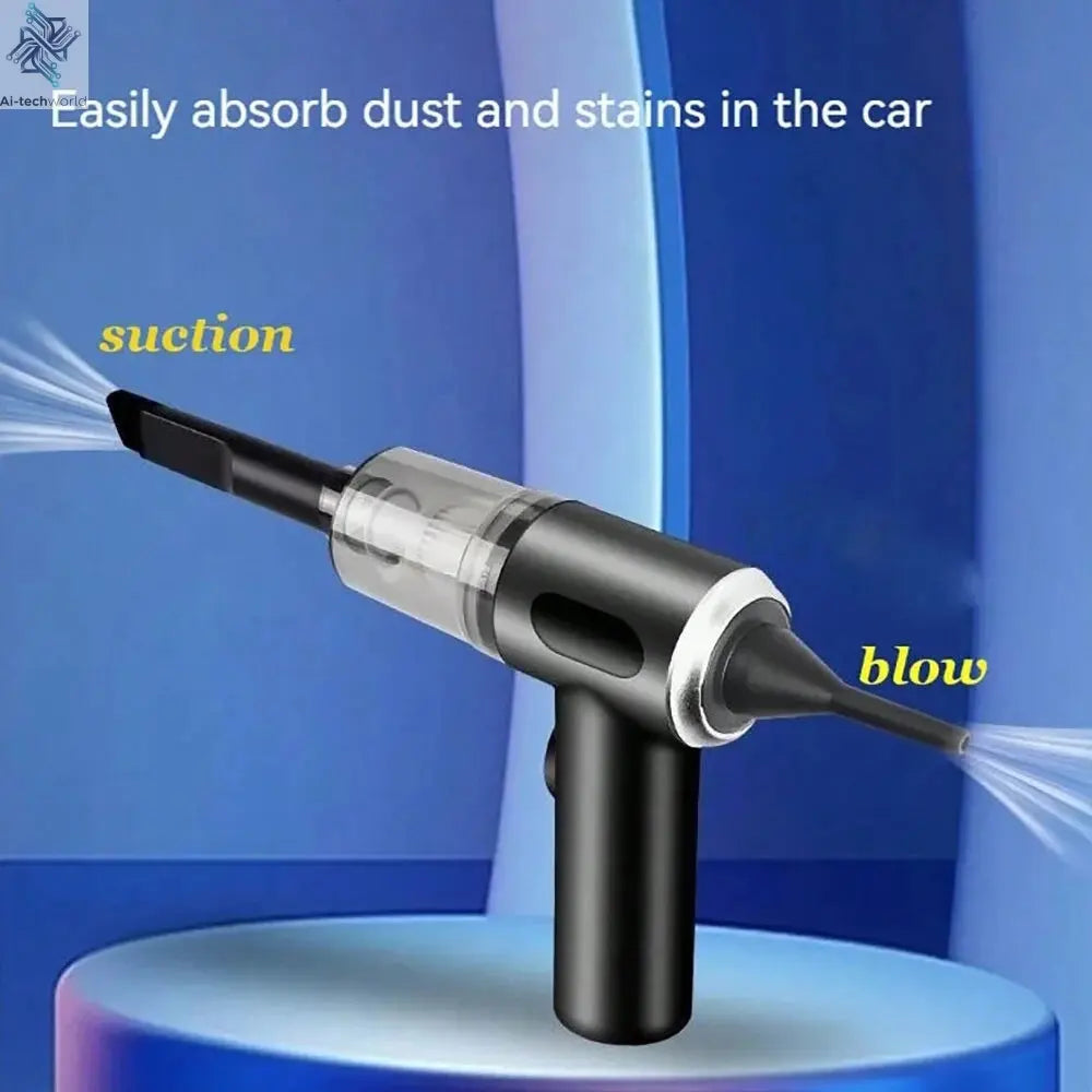 3 In 1 Integrated Suction And Blowing Vacuum Combination Vacuum Cleaner USB Charging Small Car Household Vacuum Cleaner Ai-TechWorld 