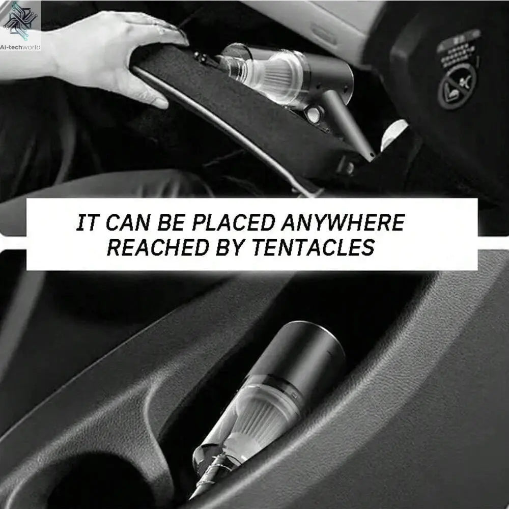 3 In 1 Integrated Suction And Blowing Vacuum Combination Vacuum Cleaner USB Charging Small Car Household Vacuum Cleaner Ai-TechWorld 