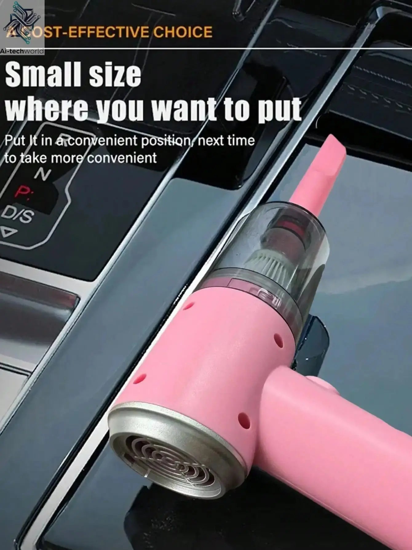 3 In 1 Integrated Suction And Blowing Vacuum Combination Vacuum Cleaner USB Charging Small Car Household Vacuum Cleaner Ai-TechWorld 