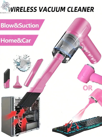 3 In 1 Integrated Suction And Blowing Vacuum Combination Vacuum Cleaner USB Charging Small Car Household Vacuum Cleaner Ai-TechWorld 