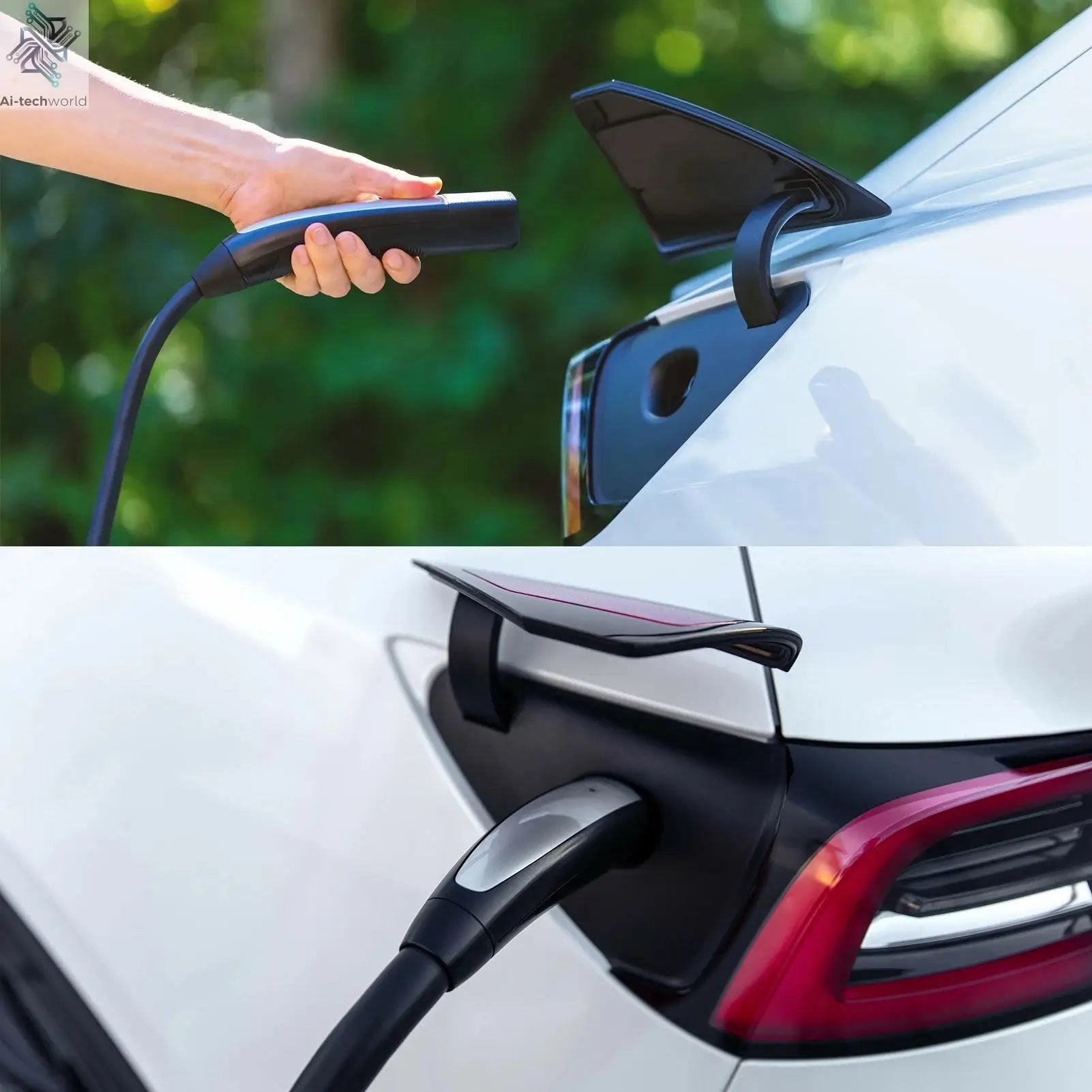 3.5KW/7KW Portable EV Charger for Tesla Model 3/X/Y/S EVSE Fast Charging Cable Electric Car Wallbox WiFi APP Bluetooth Control - Ai-TechWorld