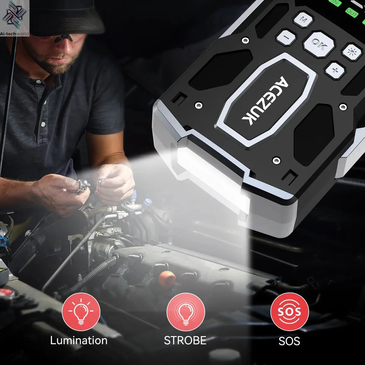 3000A/4000A/5000A Start Power Bank Jump Starter Car Booster External Battery 12V Starting Device for Petrol Diesel Powerbank Ai-TechWorld 