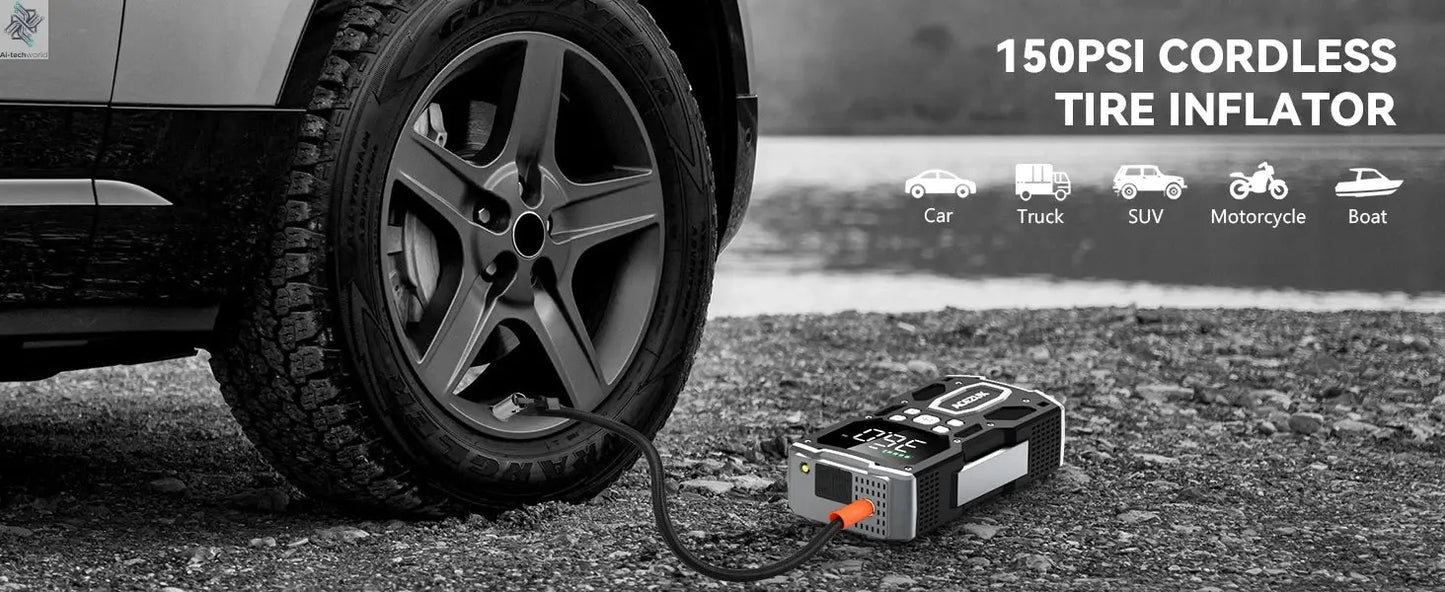 3000A/4000A/5000A Start Power Bank Jump Starter Car Booster External Battery 12V Starting Device for Petrol Diesel Powerbank Ai-TechWorld 