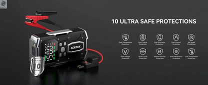 3000A/4000A/5000A Start Power Bank Jump Starter Car Booster External Battery 12V Starting Device for Petrol Diesel Powerbank Ai-TechWorld 