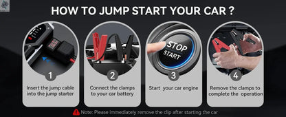 3000A/4000A/5000A Start Power Bank Jump Starter Car Booster External Battery 12V Starting Device for Petrol Diesel Powerbank Ai-TechWorld 