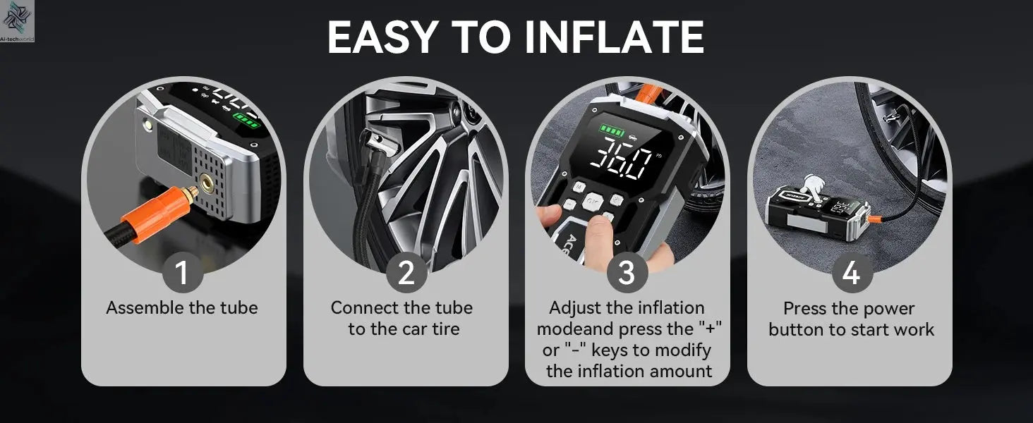 3000A/4000A/5000A Start Power Bank Jump Starter Car Booster External Battery 12V Starting Device for Petrol Diesel Powerbank Ai-TechWorld 