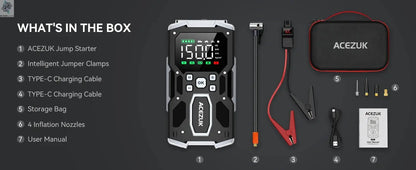 3000A/4000A/5000A Start Power Bank Jump Starter Car Booster External Battery 12V Starting Device for Petrol Diesel Powerbank Ai-TechWorld 