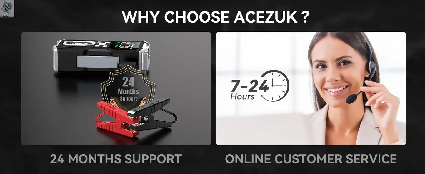 3000A/4000A/5000A Start Power Bank Jump Starter Car Booster External Battery 12V Starting Device for Petrol Diesel Powerbank Ai-TechWorld 