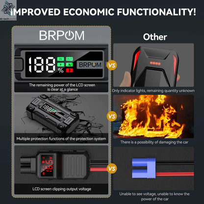 3000A/4000A/5000A Start Power Bank Jump Starter Car Booster External Battery 12V Starting Device for Petrol Diesel Powerbank Ai-TechWorld 