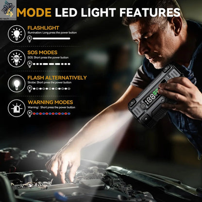 3000A/4000A/5000A Start Power Bank Jump Starter Car Booster External Battery 12V Starting Device for Petrol Diesel Powerbank Ai-TechWorld 