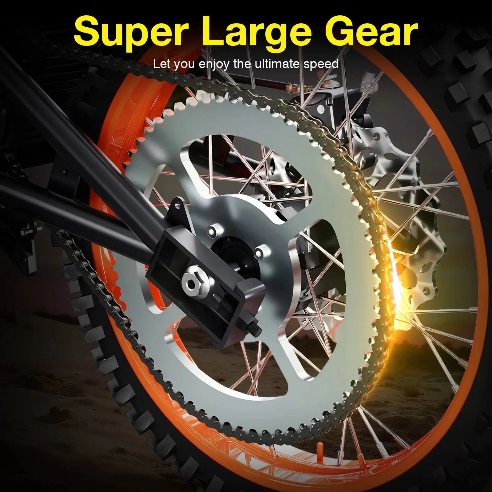 3000W Off Road Electric Motorcycle, 48V22.5AH Lithium Battery, Speed Of 37.5MPH and a Range Of 60 Miles,Adult Electric Dirt Bike - Ai-TechWorld