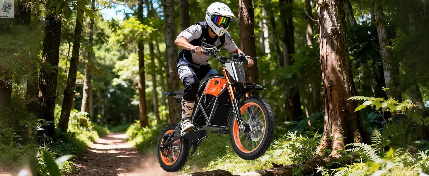 3000W Off Road Electric Motorcycle, 48V22.5AH Lithium Battery, Speed Of 37.5MPH and a Range Of 60 Miles,Adult Electric Dirt Bike - Ai-TechWorld