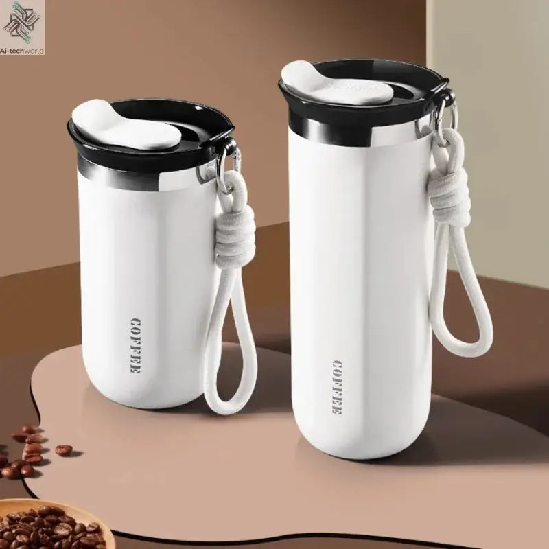 350/500ML Stainless Steel Coffee Mug Insulated Water Cup Portable Double Wall Vacuum Flask Leak-Proof with Lid Travel Coffee Cup Ai-TechWorld 